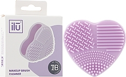 Brush Cleaner "Heart", purple - Ilu Brush Cleaner Purple — photo N2