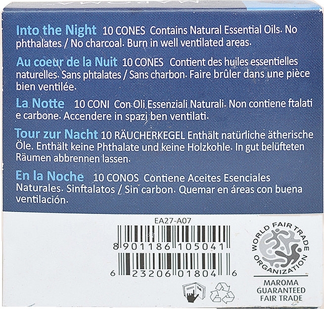 Into the Night Incense Cones - Maroma Encens d'Auroville Cone Incense Into The Night — photo N3