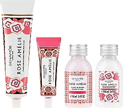 Set - Benamor Rose Amelie (b/cr/150ml + b/lot/100ml + cr/30ml + sh/cr/100ml) — photo N1