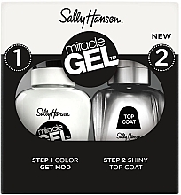 Nail Set - Sally Hansen Miracle Gel Duo 900 (n/polish/14.7ml + top/14.7ml) (470) — photo N1