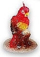 Fragrances, Perfumes, Cosmetics Decorative Candle 'Parrot', red - Top Choice