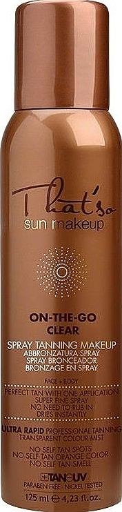 Self Tan Body Spray - That’So On The Go Clear Tanning Spray — photo N1