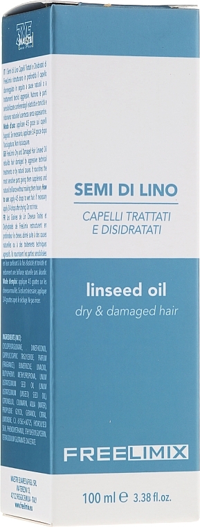 Linseed Hair Oil - Freelimix Semi Di Lino Linseed Oil For Dry And Damaged Hair — photo N3
