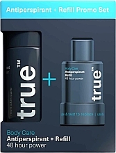 Fragrances, Perfumes, Cosmetics Set - True Men Skin Care Body Care (deo/75ml + refill/75ml)