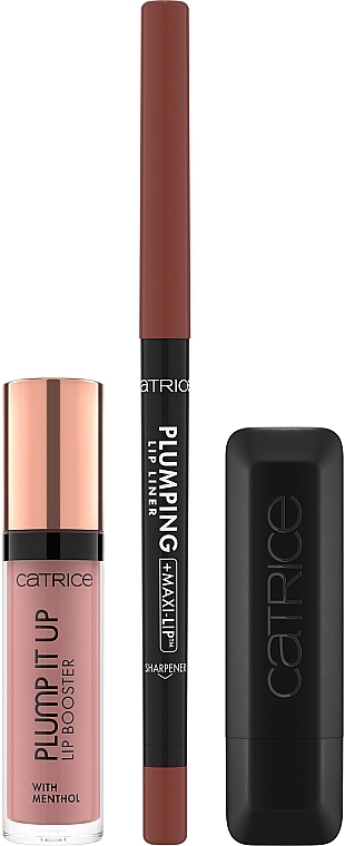 Lip Makeup Set - Catrice The Nude Lip PRO Set (l/booster/3.5ml + l/liner/0.3g + lipstick/3.5g) — photo N2