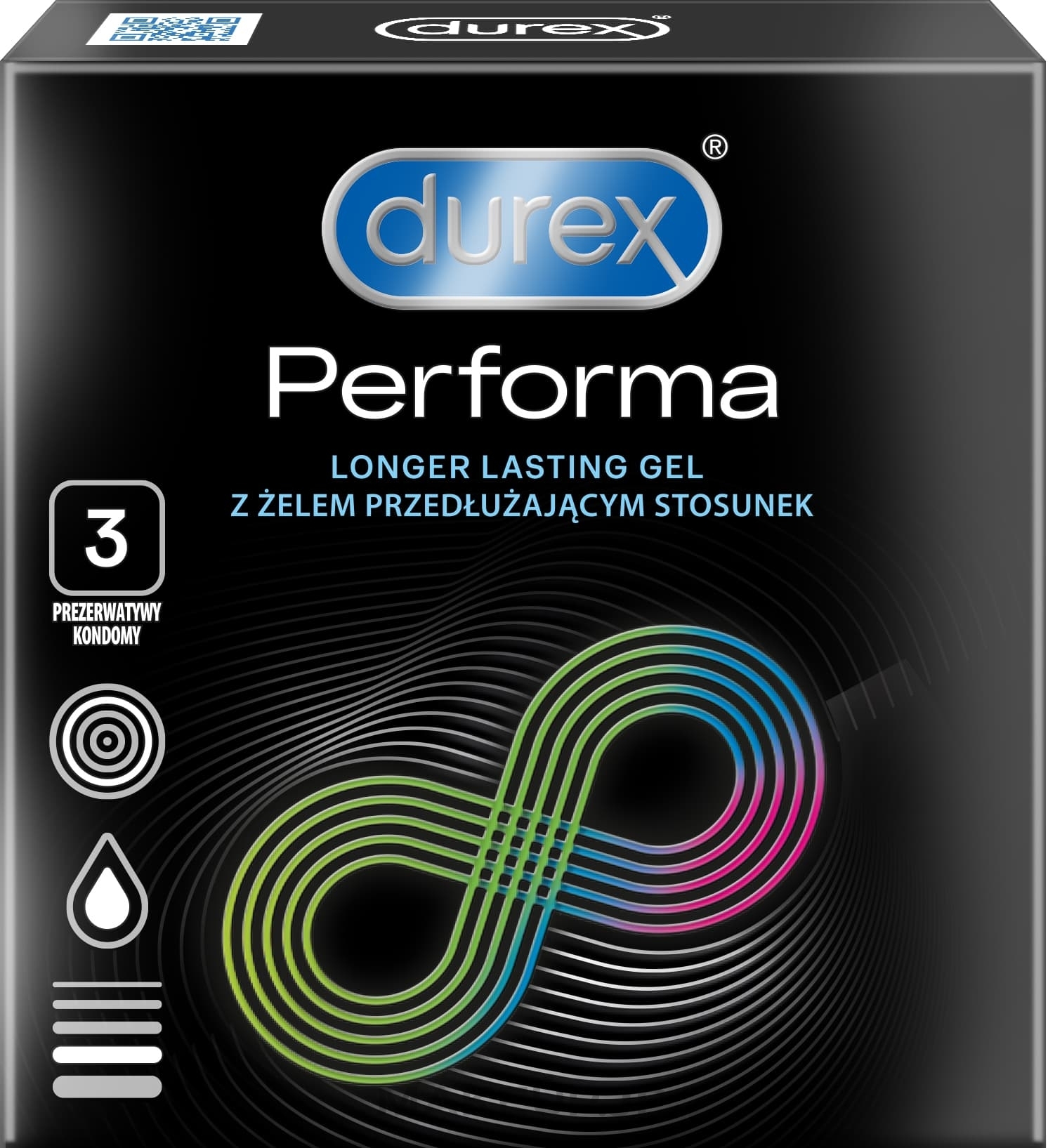 Condoms, 3 pcs - Durex Performa — photo 3 szt.