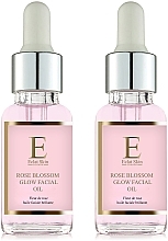 Fragrances, Perfumes, Cosmetics Set - Eclat Skin London Rose Blossom Glow Facial Oil (oil/2x30ml)