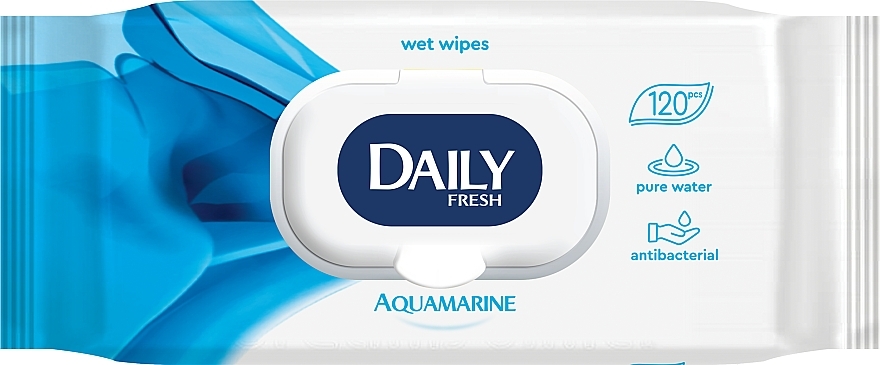 Universal Wet Wipes - Daily Fresh Wet Wipes Aquamarine — photo N1