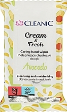 Fragrances, Perfumes, Cosmetics Avocado Refreshing Wet Wipes - Cleanic Cream & Fresh Avocado