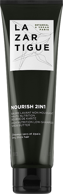 2-in-1 Nourishing Shampoo - Lazartigue Nourish 2in1 High Nutrition Low-Shampoo — photo N1
