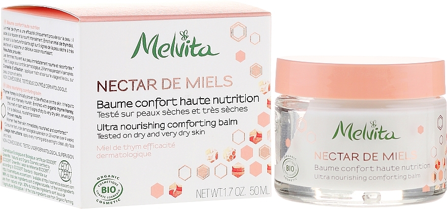 Nourishing Face Balm - Melvita Nectar de Miels Baume Confort Haute Nutrition — photo N1