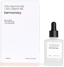 Fragrances, Perfumes, Cosmetics 10% Niacinamide + 5% Vitamin B5 Face Serum - Dermocracy 10% Niacinamide + 5% Vitamin B5 Facial Serum