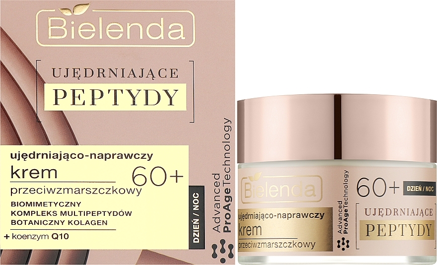 Firming & Repairing Anti-Wrinkle Day & Night Cream 60+ - Bielenda Firming Peptides Advanced ProAge Technology — photo N2