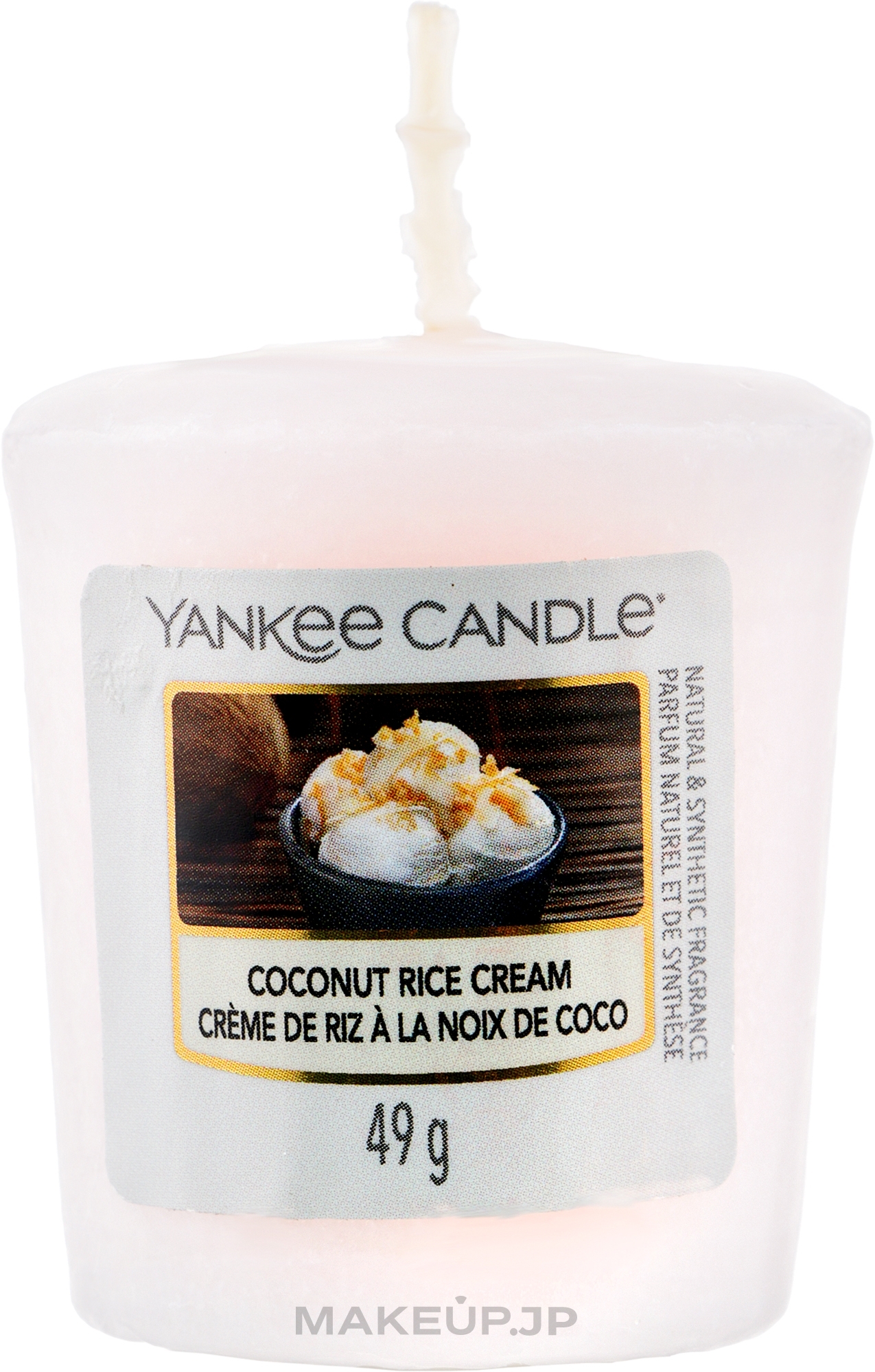 Scented Candle - Yankee Candle Coconut Rice Cream Votive Candle — photo 49 g