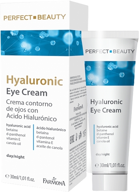 Hyaluronic Acid Eye Cream - Farmona Perfect Beauty Hyaluronic Eye Cream — photo N1