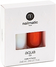 Nail Set - Nailmatic Aqua Polish + Base Set (base/8ml + n/pol/8ml) — photo N1