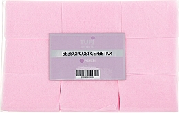Lint-Free Wipes 4x6 cm, 540 pcs, pink - Tufi Profi Premium — photo N1