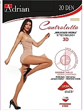 Women's Tights "Controlatto 3D" 20 Den, claro - Adrian — photo N1
