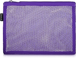 Fragrances, Perfumes, Cosmetics Travel Makeup Bag "Violet mesh", 23x15 cm - MAKEUP