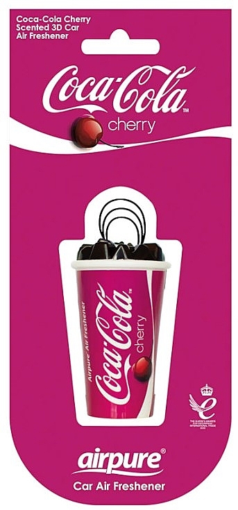 Car Air Freshener 'Coca-Cola Cherry' - Airpure Car Air Freshener Coca-Cola 3D Cherry — photo N1