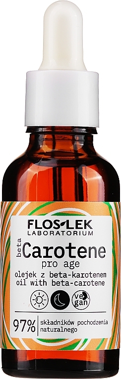 Face Oil with Beta Carotene - Floslek Beta Carotene Oil — photo N1