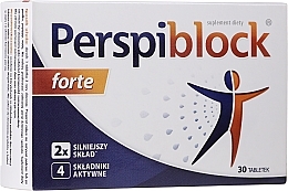 Dietary Supplement Tablets - Aflofarm Perspiblock Forte — photo N1