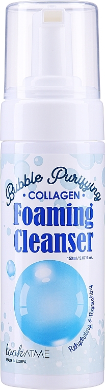 Face Cleansing Foam with Collagen - Look At Me Bubble Purifying Foaming Facial Cleanser Collagen — photo N1