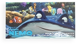 Face Contouring Palette - Makeup Revolution Disney & Pixar's Finding Nemo Wake Up Bronzer And Highlighter Palette — photo N6