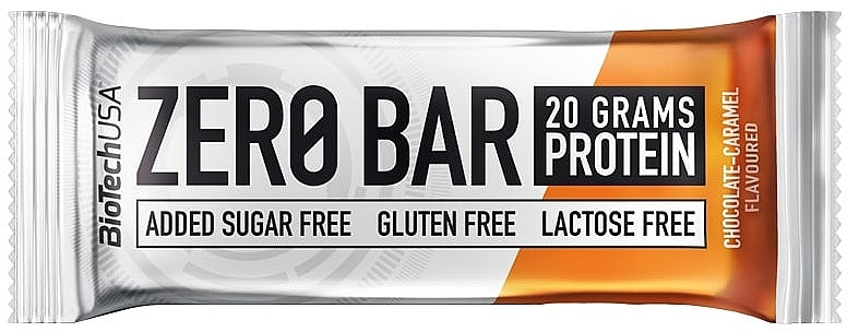 Protein Bar with Chocolate & Caramel Flavor - BiotechUSA Zero Bar Chocolate-Caramel — photo N1