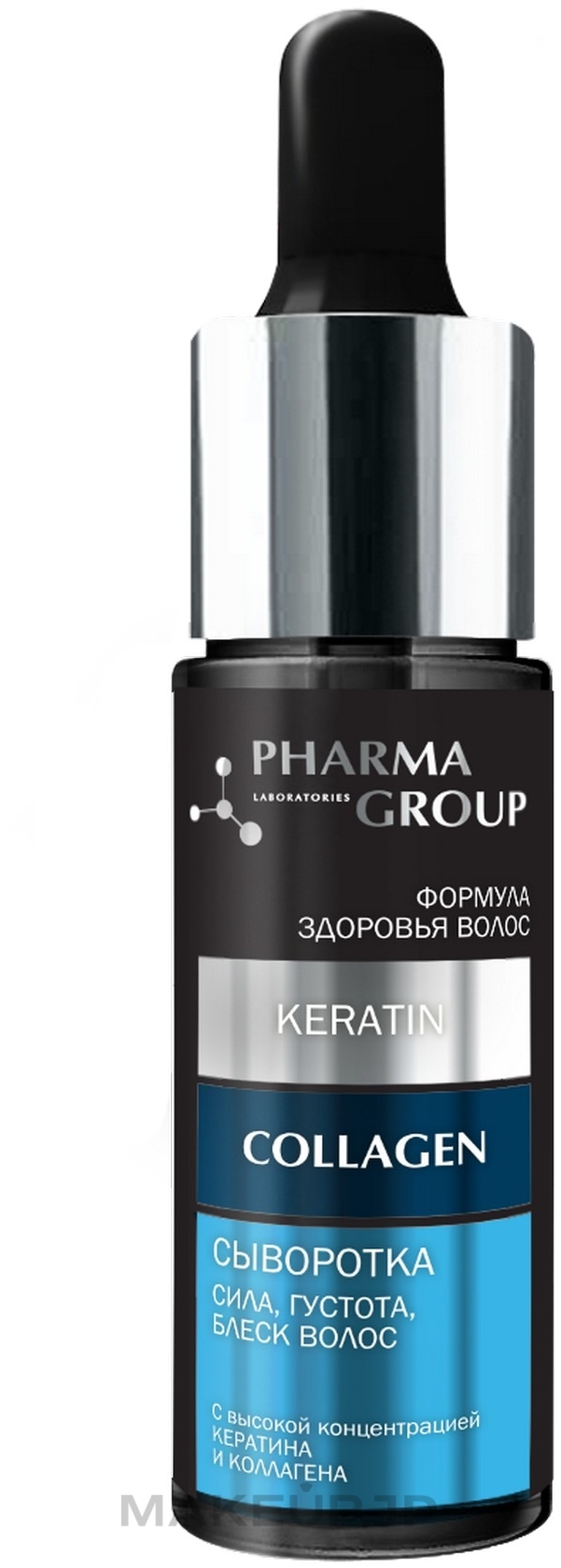 Hair Strength, Density, Shine Keratin & Collagen Serum - Pharma Group Laboratories — photo 14 ml