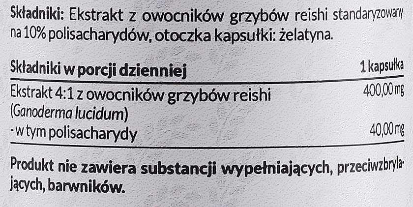 Dietary Supplement 'Reishi Extract' - PharmoVit Grzyby Reishi Extract 10% Polysaccharides — photo N3