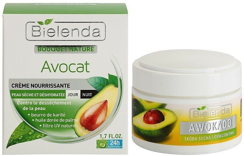 Nourishing Day & Night Face Cream - Bielenda Bouquet Nature Avocado Nourishing Day Night Cream — photo N1