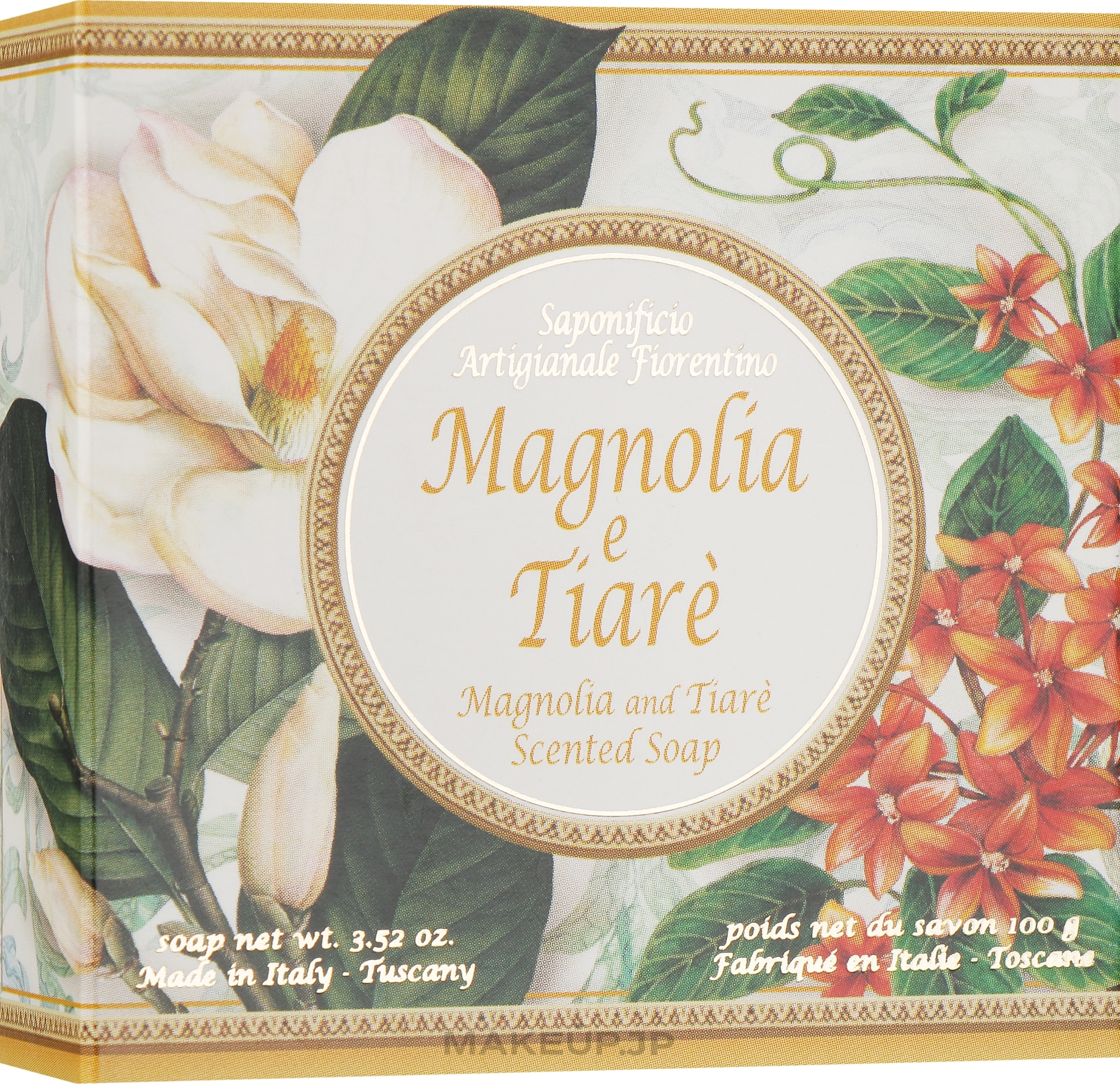 Magnolia & Tiare Natural Soap - Saponificio Artigianale Fiorentino Magnolia & Tiare Soap — photo 100 g