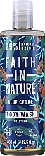 Fragrances, Perfumes, Cosmetics Shower Gel - Faith In Nature Men Blue Cedar Shower Gel