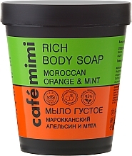 Fragrances, Perfumes, Cosmetics Liquid Soap "Marrocan Orange and Mint" - Cafe Mimi Soap