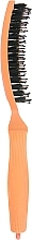 Combo Hair Brush, orange - Olivia Garden Fingerbrush Combo Nineties Juicy Orange — photo N2