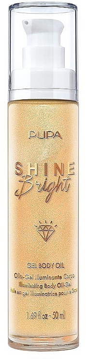 Brightening Body Oil Gel - Pupa Shine Bright Gel Body Oil — photo N1