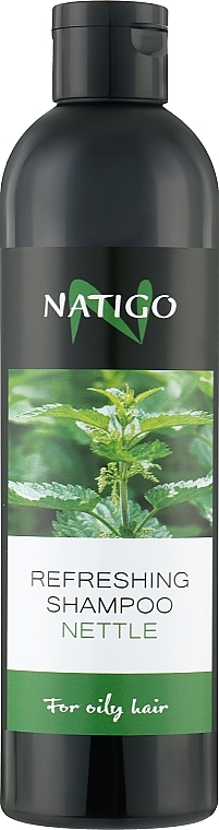 Refreshing Shampoo for Oily Hair 'Nettle' - Natigo Refreshing Shampoo — photo N2