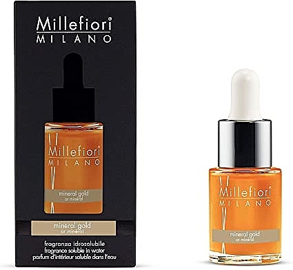 Aroma Lamp Concentrate - Millefiori Milano Mineral Gold Fragrance Oil — photo N2