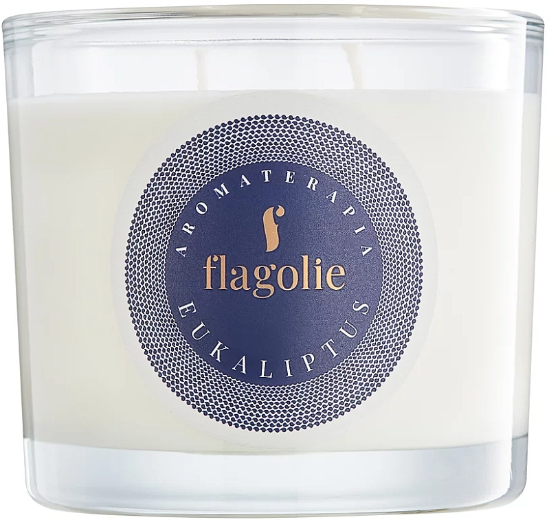 Eucalyptus Scented Candle in Glass - Flagolie Fragranced Candle Eucalyptus — photo N1