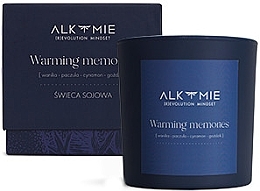 Natural Soy Candle 'Warming Memories' - Alkmie — photo N3