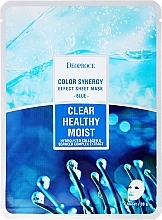 Fragrances, Perfumes, Cosmetics Sea Water and Collagen Face Sheet Mask - Deoproce Color Synergy Effect Sheet Mask Blue 