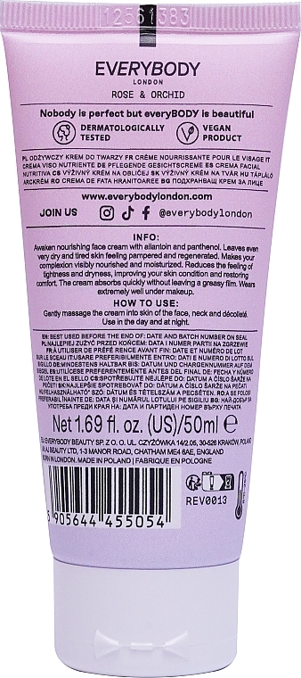 Rose & Orchid Nourishing Face Cream - EveryBody Awaken Nourishing Face Cream Rose & Orchid — photo N2