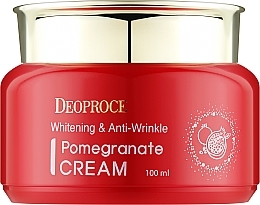 Fragrances, Perfumes, Cosmetics Anti-Aging Face Cream with Pomegranate Extract - Deoproce Whitening & Anti-Wrinkle Pomegranate Cream