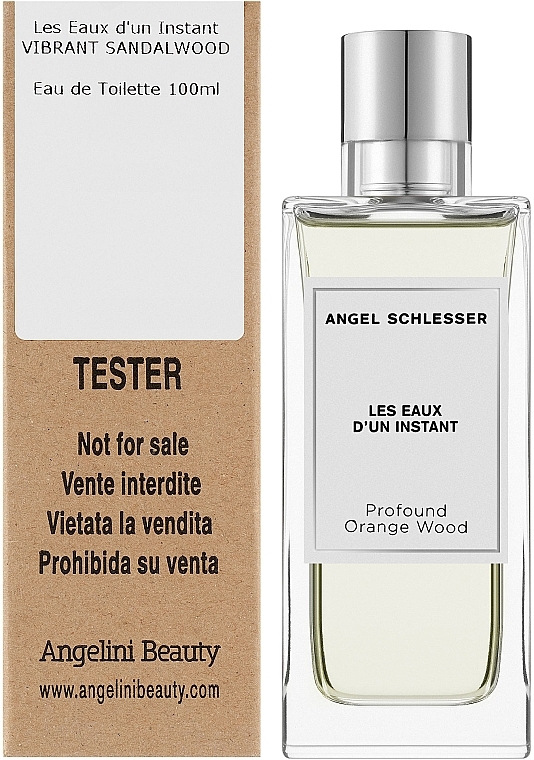 Angel Schlesser Les Eaux d'un Instant Profound Orange Wood - Eau de Toilette (tester with cap) — photo N2