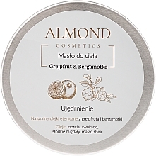 Fragrances, Perfumes, Cosmetics Grapefruit & Bergamot Body Butter - Almond Cosmetics Grapefruit & Bergamot Body Butter