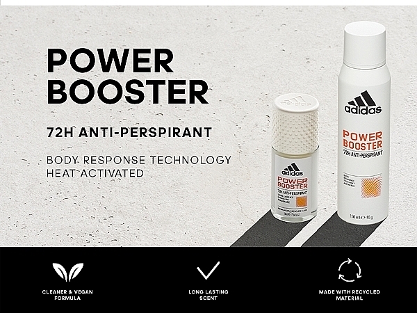 Antiperspirant Spray - Adidas Power Booster Women 72H Anti-Perspirant — photo N3