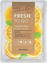 Fragrances, Perfumes, Cosmetics Glow Yuja Sheet Mask - Tony Moly Fresh To Go Mask Sheet Yuja