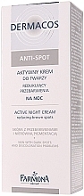 Anti-Pigmentation Night Face Cream - Farmona Dermacos Anti-Spot Active Night Cream  — photo N2