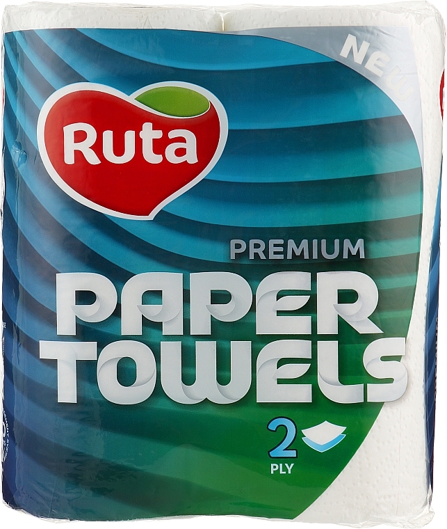 Premium Paper Tissues, 2-layer, 2 rolls, white - Ruta Paper Towels Premium — photo N1